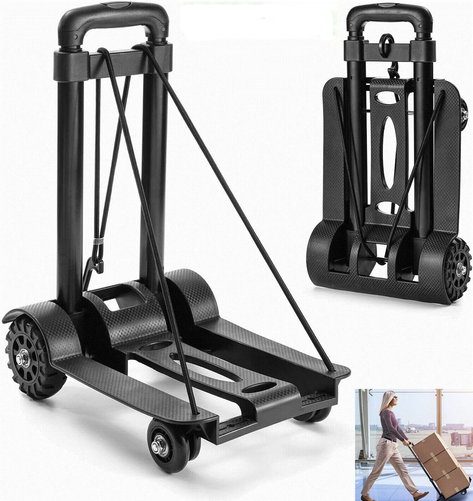 Sackkarre Transportkarre Höhenverstellbar Klappbar Stapelkarre Karre 200 Kg Blau 177095 4559