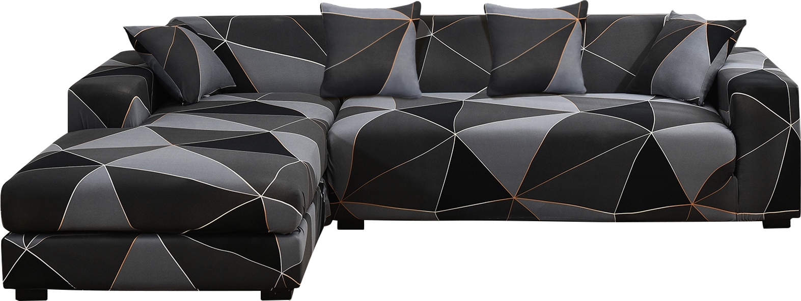 Deconovo Sofahusse Für 3-Sitzer – Rutschfester Sofabezug, Waschbar, Größe 173 X 190 Cm