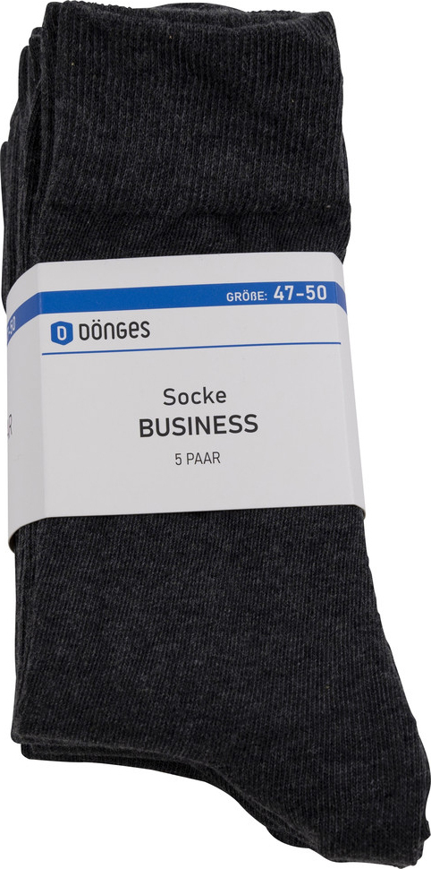 Dönges Dönges Baumwollsocke Business, grau, Größe 35-38 (Socken) (Pack à 5 Paar) JD141571