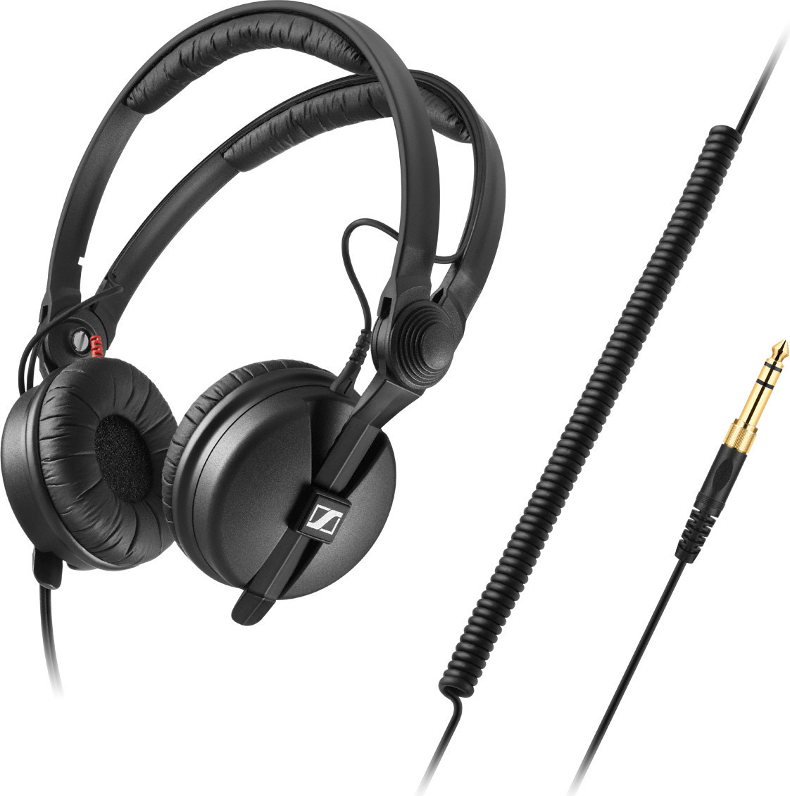 Sennheiser HD 25 PLUS slúchadlá s káblovým hlavovým mostom Music Black