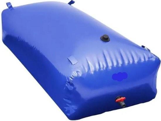 Unbranded MazrekuHome® - Wasserbehälter zur Lagerung - 1000 Liter - Blaues PVC - Faltbar - Nettogewicht 8 kg - Langlebig 106196-0