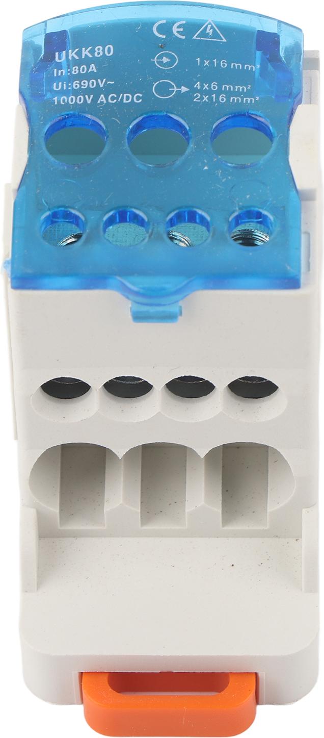 TWO TREES Klemmenverteiler, UKK-80A Verteilerkasten, Din-Schienen Verteiler, Stromanschlussbox, Verteilerkasten elektrisch