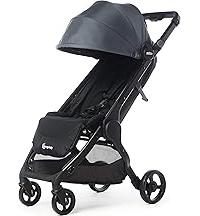 Akhan Ergobaby Metro+ Kinderwagen Buggy mit Liegefunktion, Kinder-Buggy Zusammenklappbar Autositz Kompatibel Klein Leicht Kompakt, Slate Grey 174890019