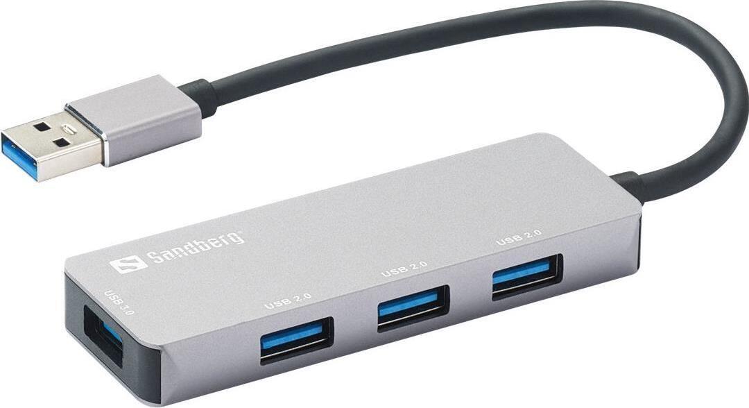 Rozbočovač Sandberg 1 x SuperSpeed USB3.0 + 3 x USB2.0