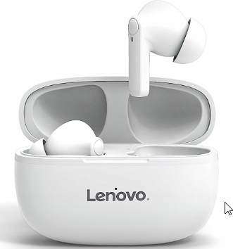 Biele Bezdrôtové Slúchadlá Do Uší Lenovo Ht05 Deep Bass Bt