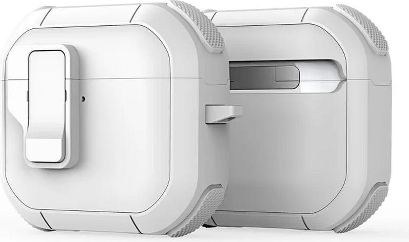 DUX DUCIS PECP - TPU+PC ochranné puzdro pre AirPods 4 biele