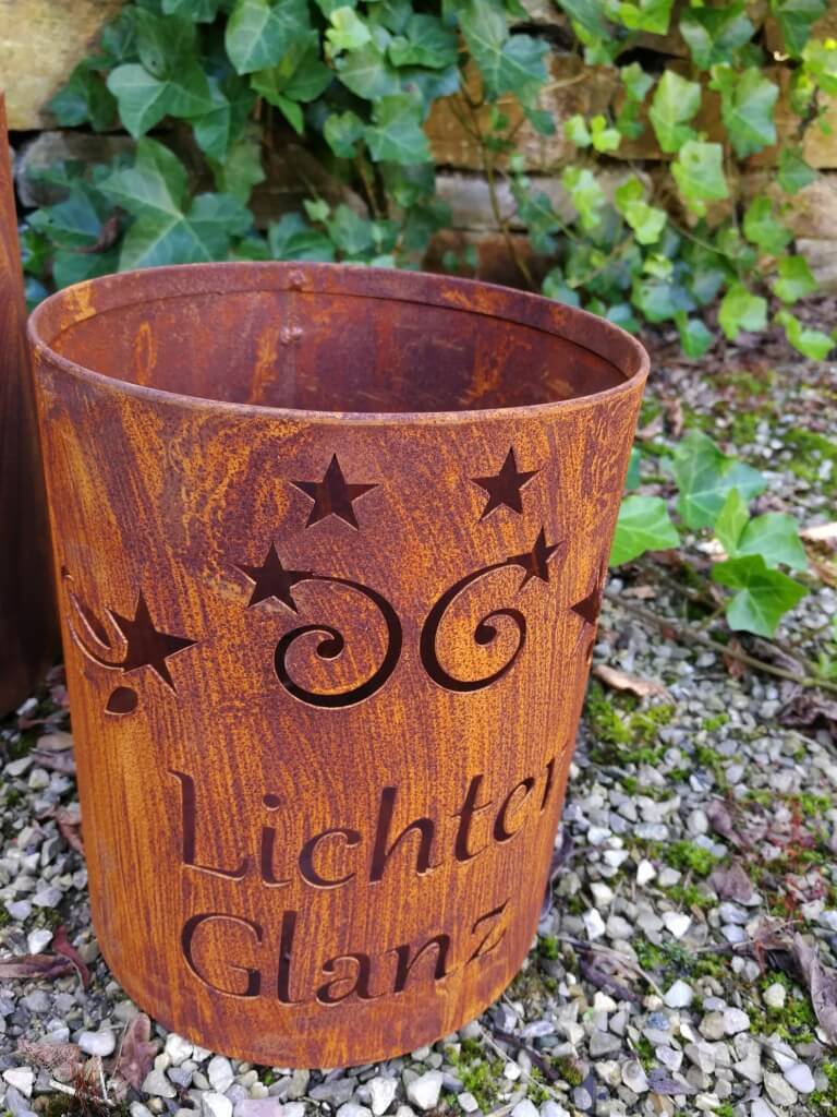 POSIWIO Edelrost Windlicht Lichterglanz Windlicht Lichterglanz - 25 cm