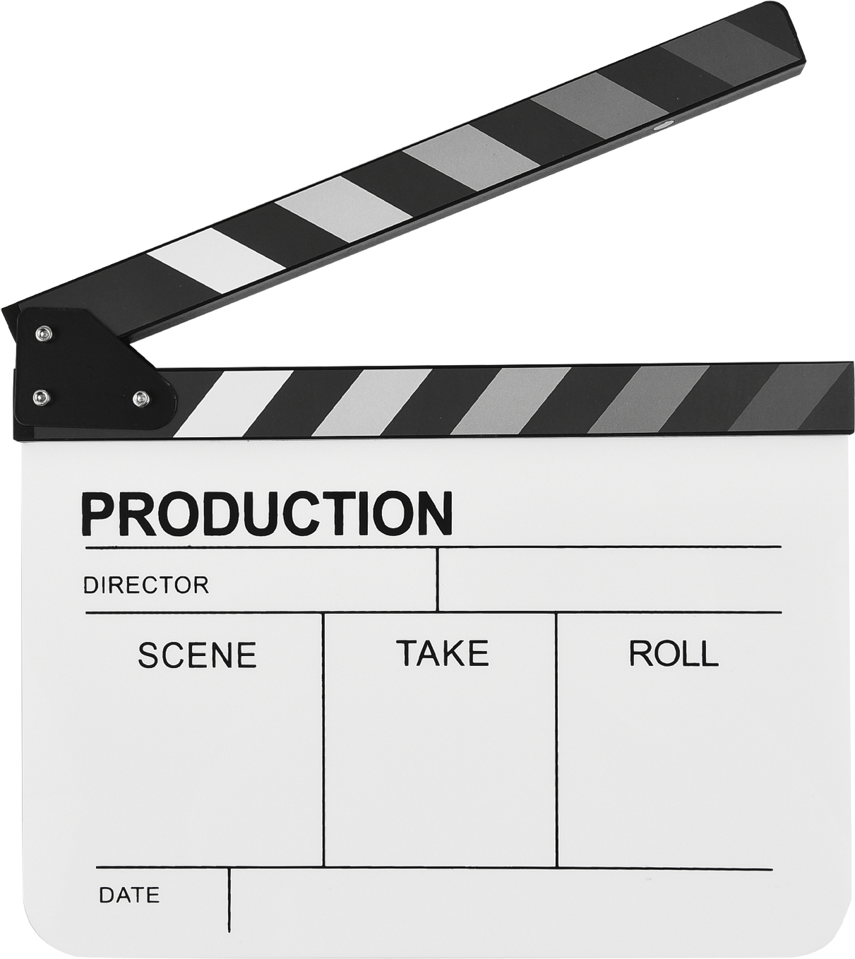KKmoon Acryl Filmklappe Filmklappe Film Regie Schiefer geschnitten Action-Szene Clapper Board Film Schiefer trocken abwischbar