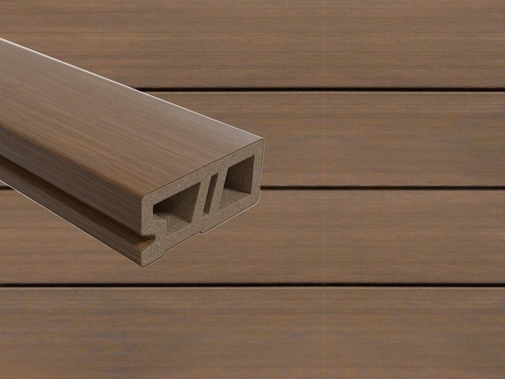 Silvadec | 3,60 m | Rio Braun 20x150x3000mm WPC Fassadenverkleidung, WPC Fassadenprofile, Holz Kunststoff Verbund, Terrassen Fassaden, Schalung, Sichtschutz, Verkleidung, Wetterfest, Pflegeleicht L2900360