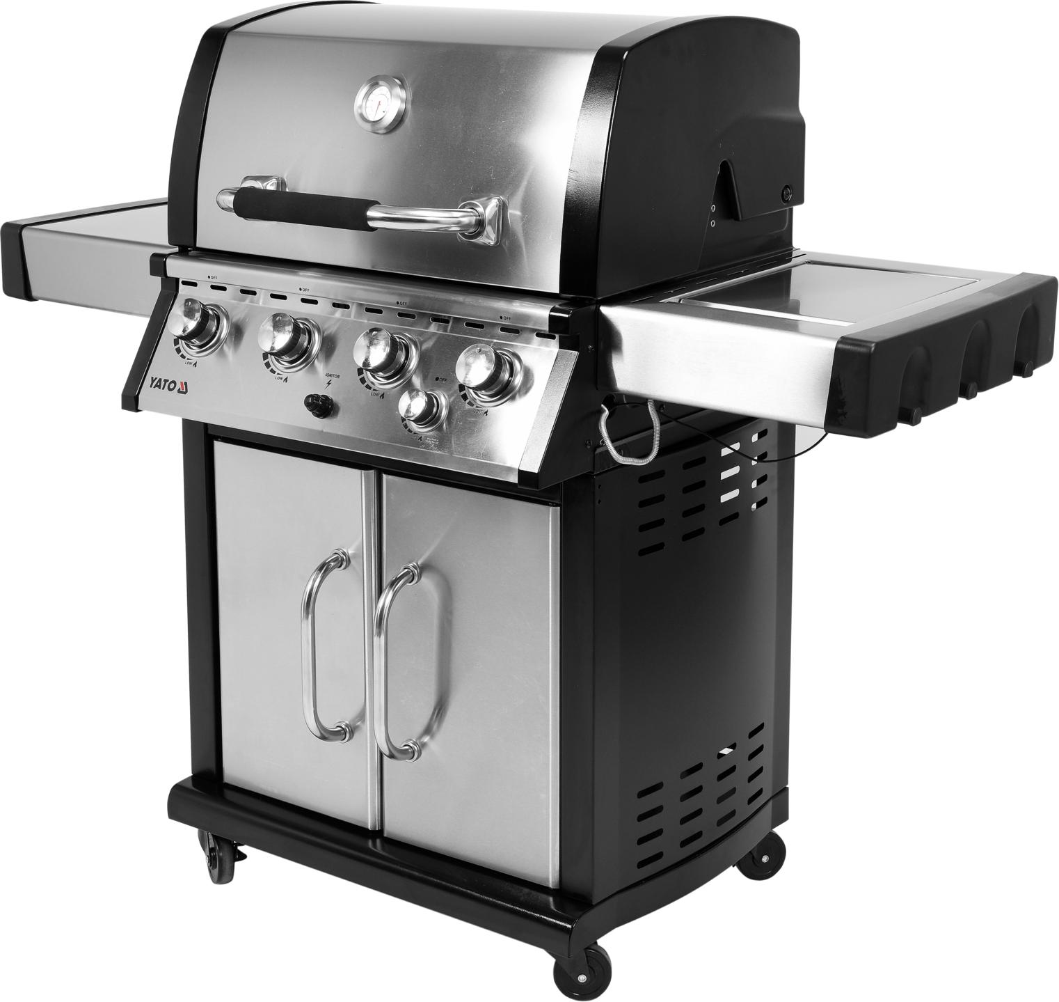 Yato Grill Gazowy 4+1 Stal Nierdzewny 17,5Kw TRI-YG-20013