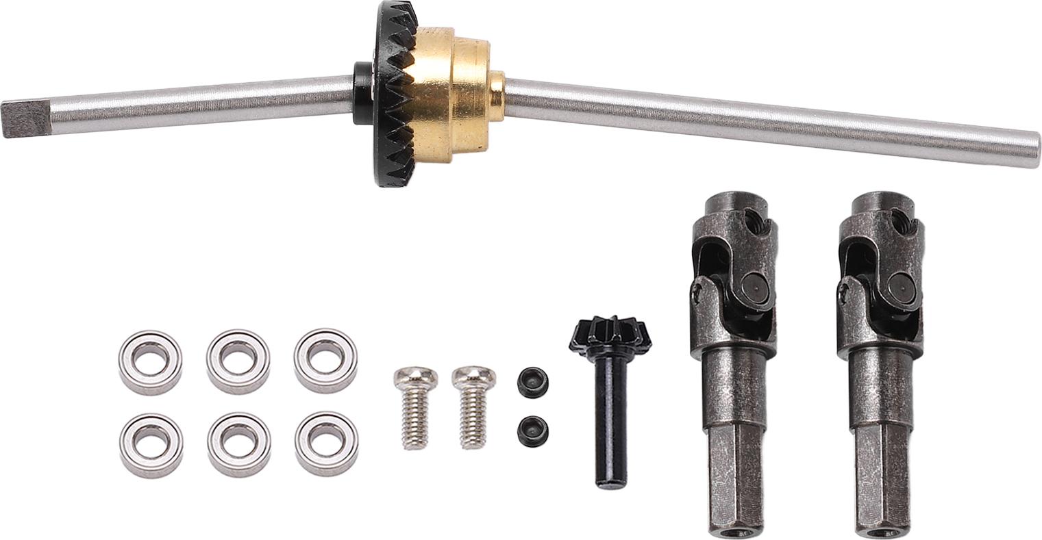 Gistuch Vorderbrückenachse Aluminium -Legierungsdifferentialkit für WPL C14 C24 C34 C44 B14 B16 B24 B36 1/16 RC -Auto