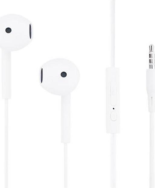 Grab 'N Go, káblové slúchadlá s 3,5 mm jackom, mikrofónom a diaľkovým ovládaním, biele