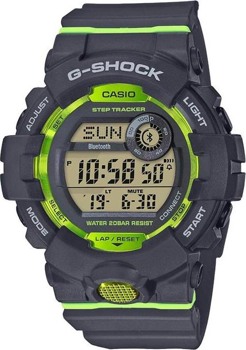 CASIO G-SHOCK GBD-800-8ER Digitálne hodinky, sivá živica, puzdro 48 mm, vodotesnosť 20 barov
