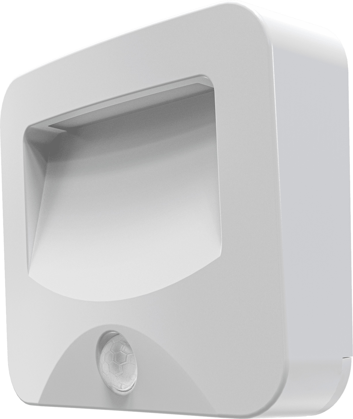 Calex Spot On Wandleuchte, für Außen & Innen, kabellos, Batterie mit Timer & Bewegungssensor, warmweißes Licht, wasserdicht, Weiß 7801000100