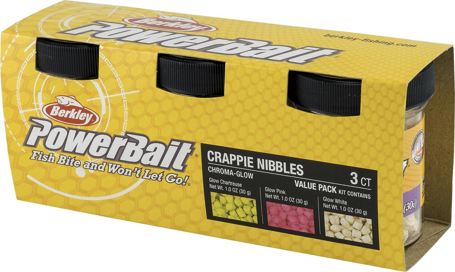 Berkley Powerbait Chroma-Glow Crappie Nibble Assist Dough Pellets Forellenpellets