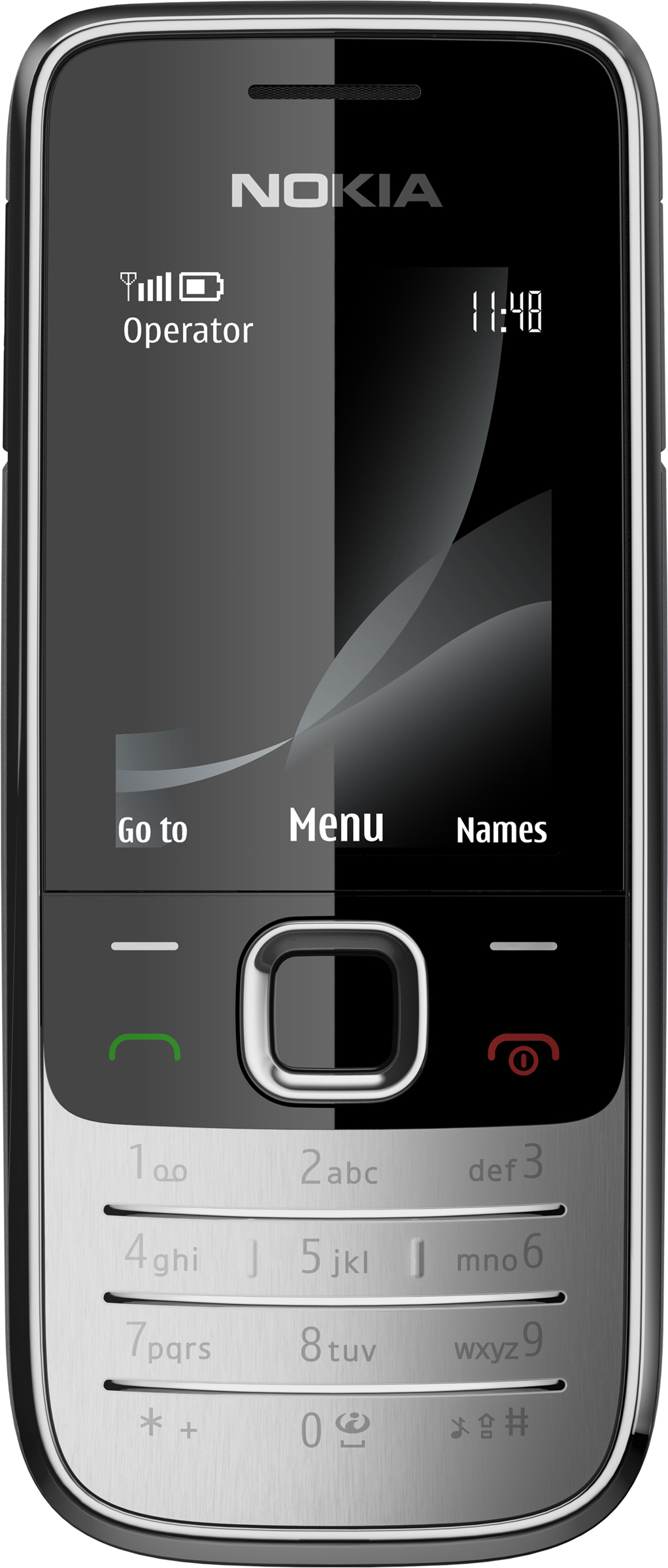 Nokia 2730 black (bez simlocku) Originálny špičkový mobilný telefón Akceptovateľné