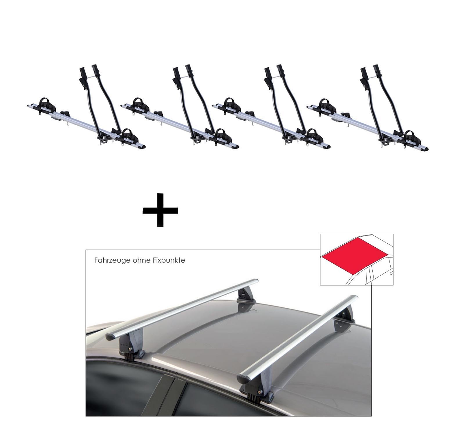 4x Fahrradträger SAGITTAR + Dachträger VDP Delta kompatibel mit für Volvo V60 (5 Türer) 2013-2018 VDP_4SAGITTAR_ADLKIT26G_VOLV_10