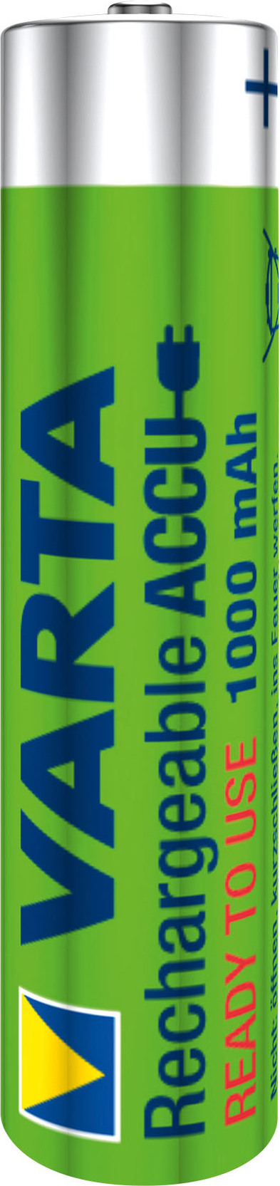 Varta 43471 Ready to Use AAA (Micro)/HR03 (5703) - 1000 mAh - LSD-NiMH Akku (Ready-to-Use), 1,2 V