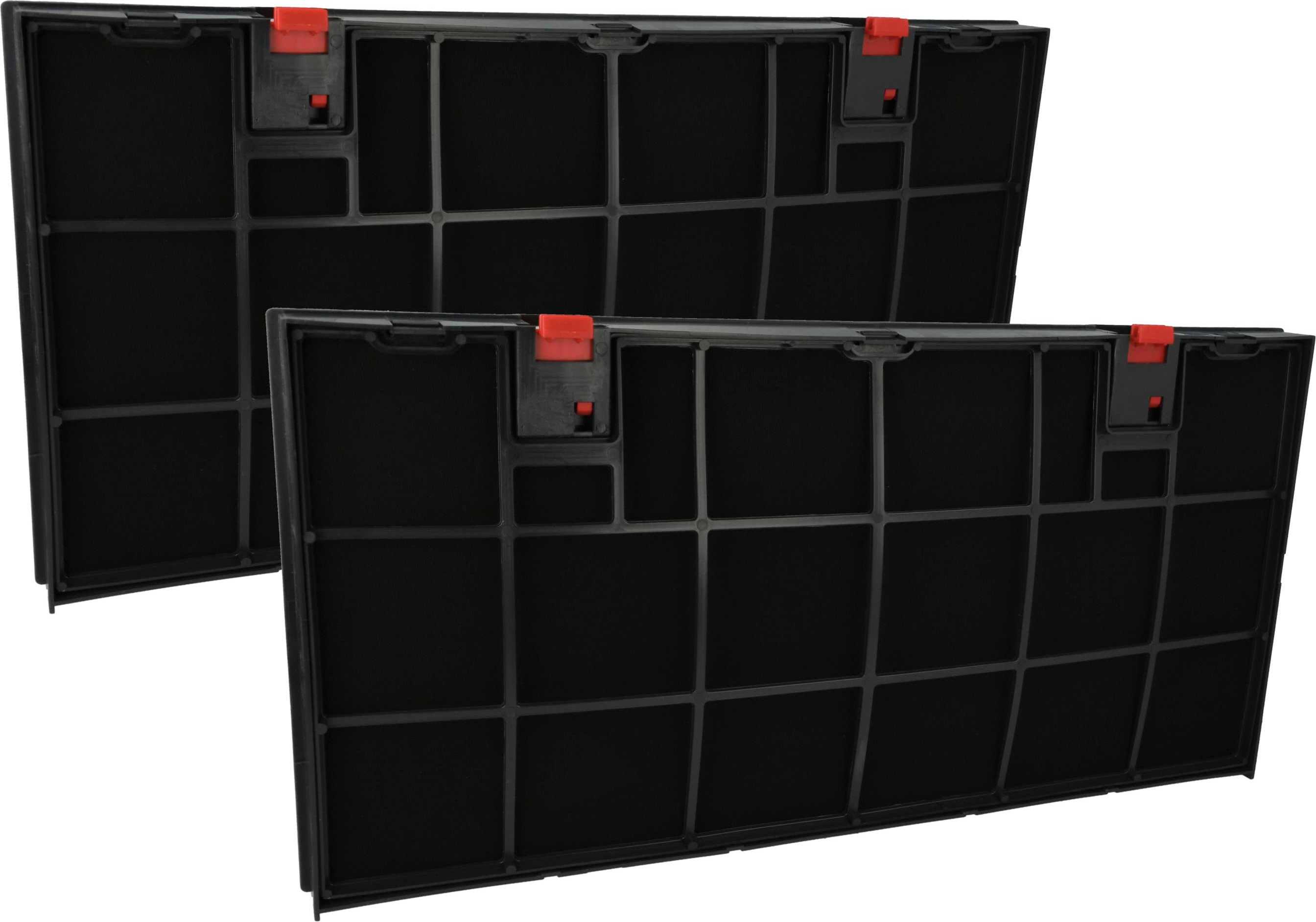 vhbw 2x Aktivkohlefilter kompatibel mit Elica GLIDE IX/A/60, GLIDE IX/A/90, GLIDE 60 SS, GLIDE 90 SS Dunstabzugshaube - 43 x 21,2 x 2,7 cm