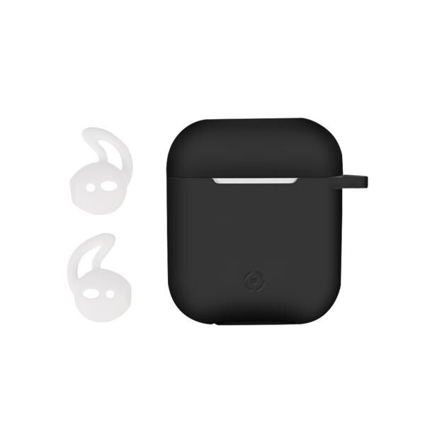 Celly Aircase Custodia Silikon Nero Airpods AIRCASEBK