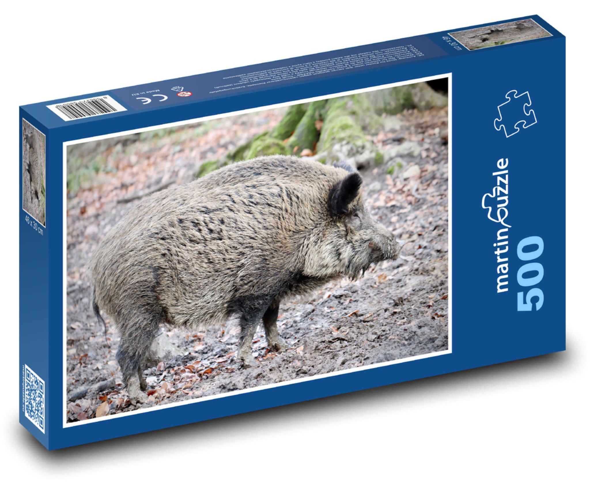 MCprint martinpuzzle - Puzzle 500 Teile - Wildschwein - Wildschwein, Tier