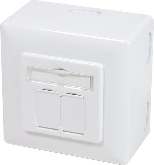 DSIT CAT5e UTP / STP Aufputzdose, weiß DC-Wall-Out-STP5-W