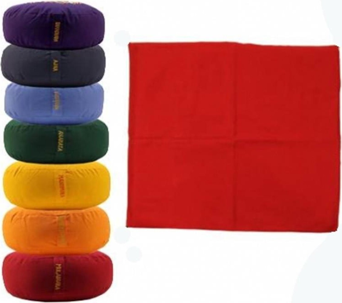 SBJ-Sportland Meditationsmatte - Yoga Matte in den Chakren Farben Farbe - Rot