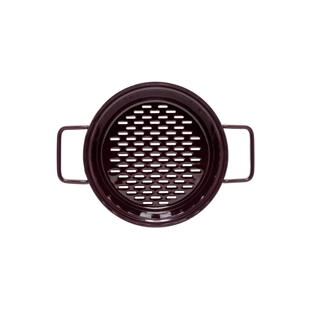 Riess Dampfgarer/Dünsteinsatz/Steamer für Aromapot Ø20 Dark Aubergine Emaille 2118-201