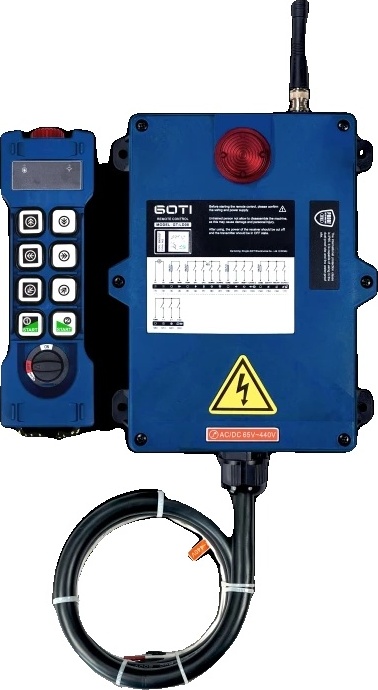 Priemyselné diaľkové ovládanie GT-LD08, 8 dvojrýchlostných tlačidiel, dosah 100 m, 18-440 V AC DC 1T1R -> 18-440 V AC DC 1T1R