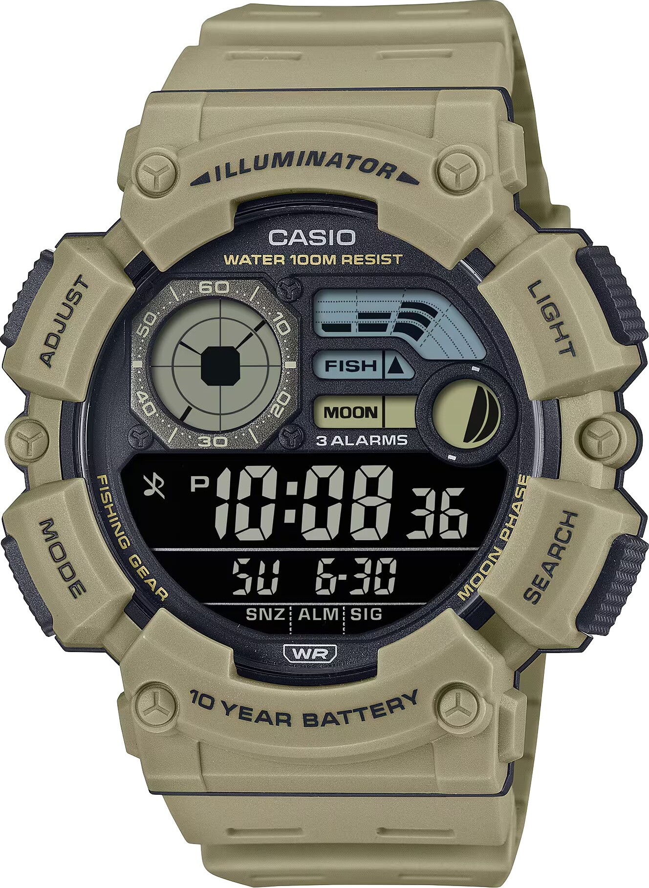Casio - WS-1500H-5BVEF - Náramkové hodinky - Pánske - Quartz - Digitálne
