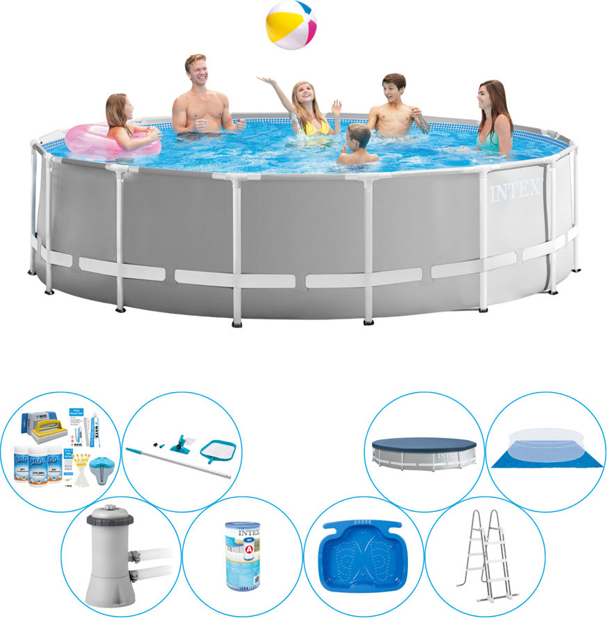 Bazén s príslušenstvom - Intex Prism Frame Round 457x122 cm