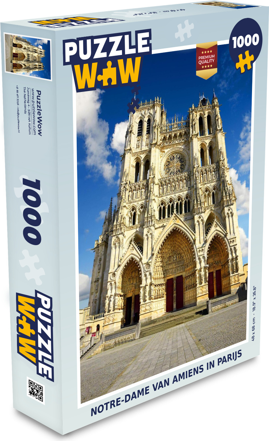 MuchoWow® Puzzle 1000 Teile Notre-Dame de Amiens in Paris - Spielzeug - Alt und Jung - Spiele - Puzzeln 136|50792366