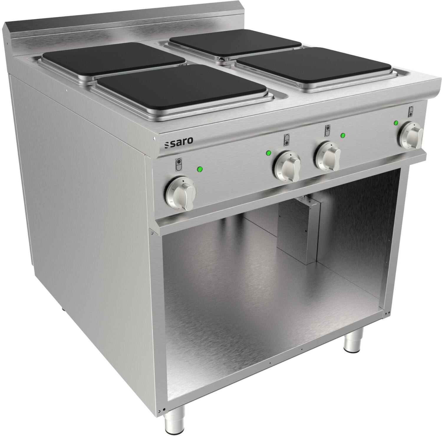 Elektrický sporák Saro s otvoreným podstavcom 4 platne model Lq / Cqe4Ba