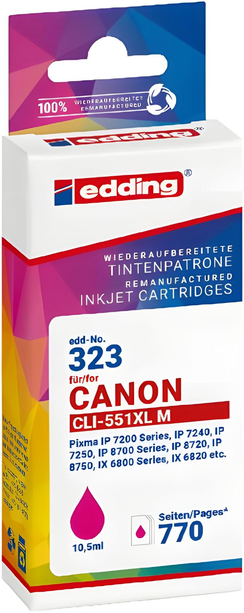 Edding EDD-323, Purpurová, 10,5 ml, 1 kusov, 770 strany, Balenie po jednom kuse