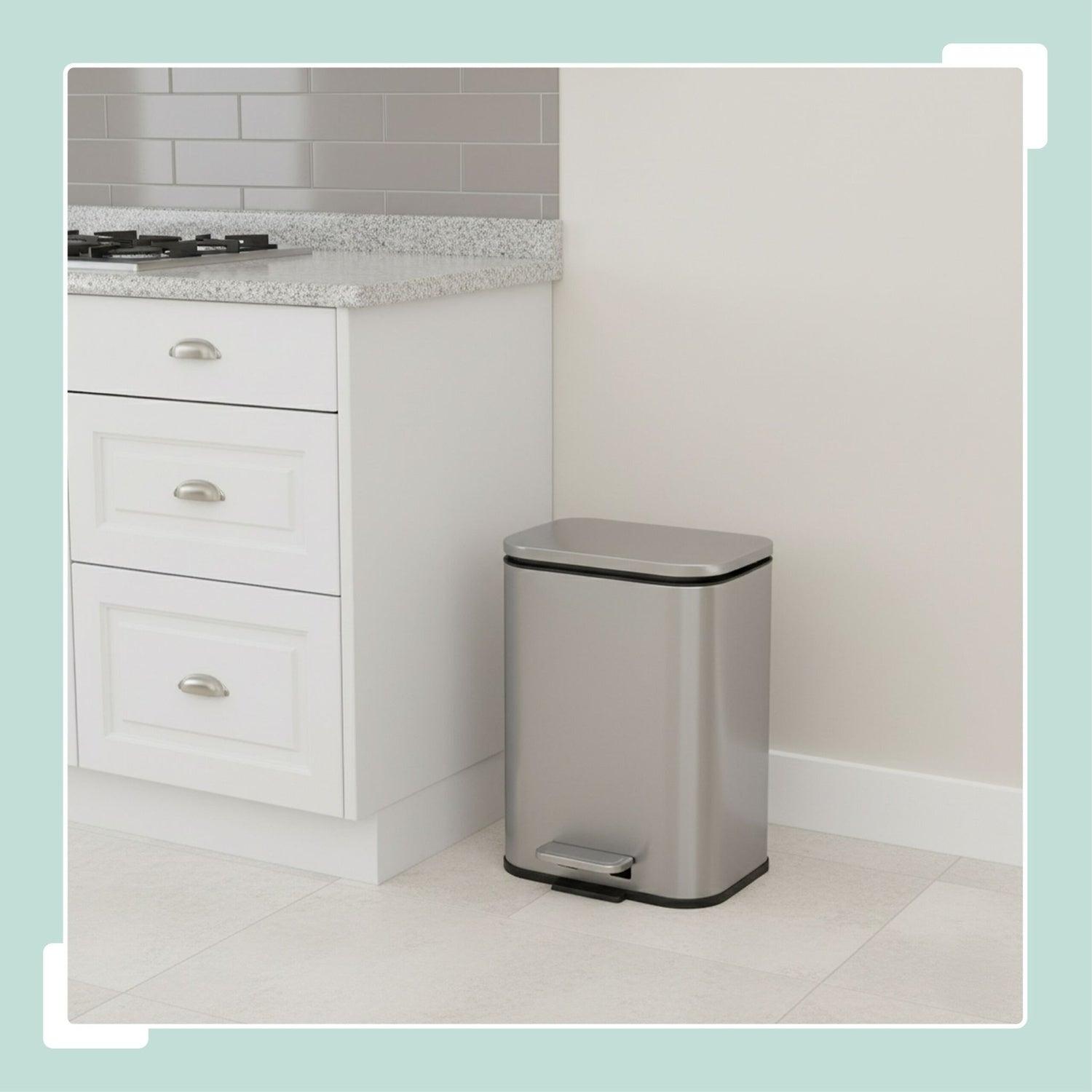 Northix Abfalleimer, 5 l, Soft-Close, Fingerabdruckresistent