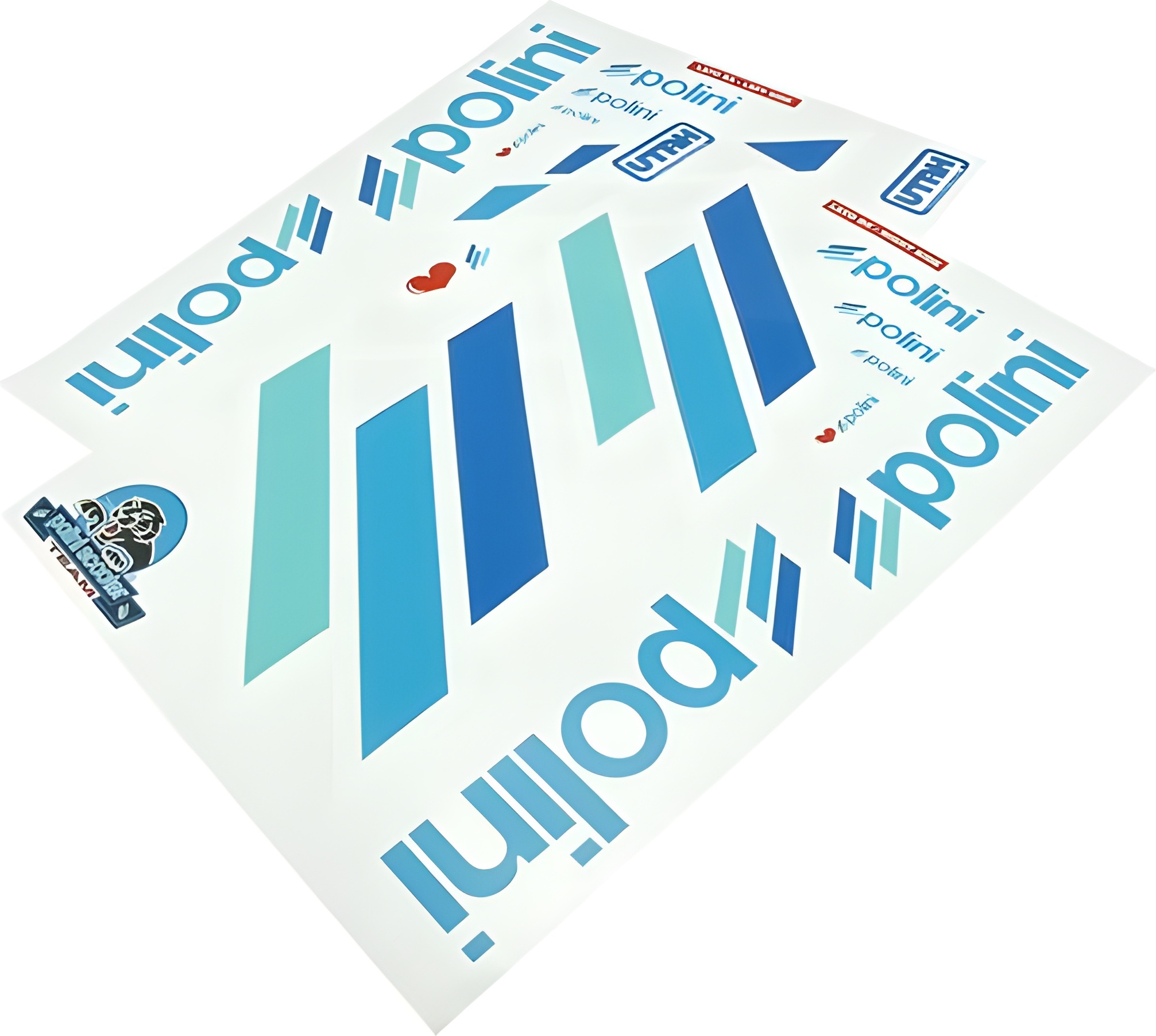 Polini Aufkleberset Replika, weiße Kontur 225.031