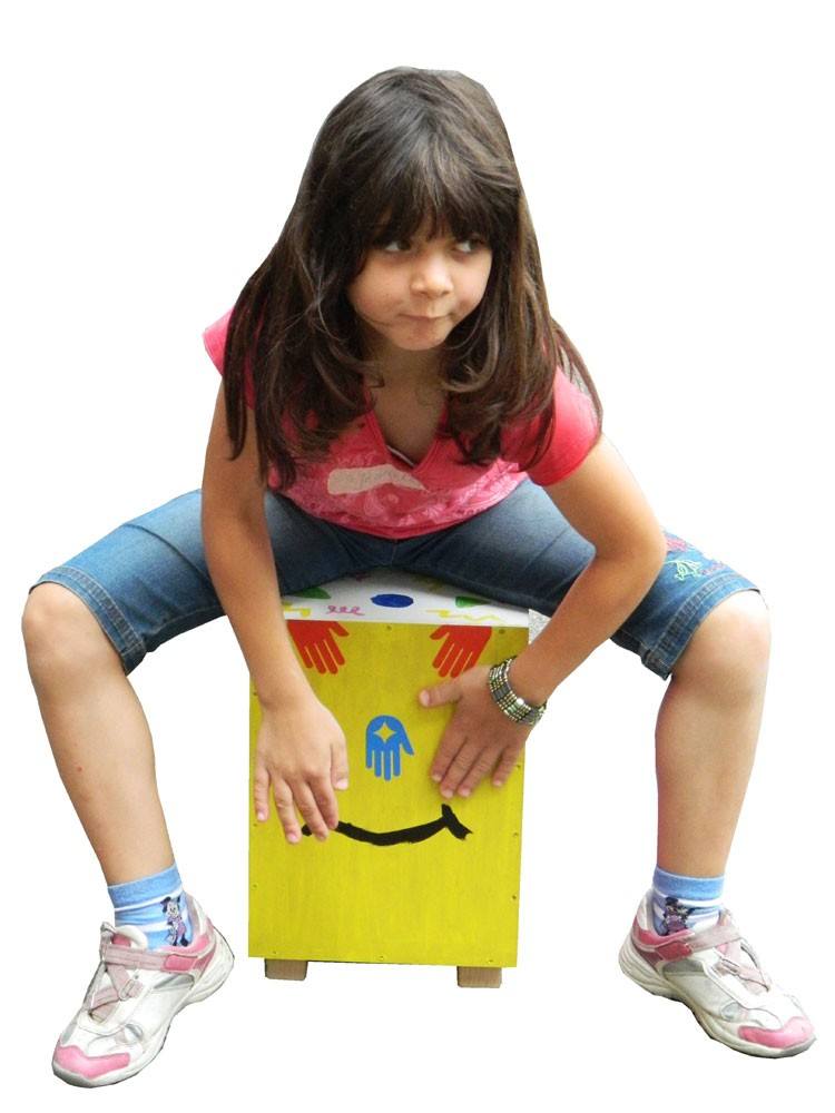 Baff Kinder-Trommel-Hocker Musikmöbel Bausatz Cajon 227