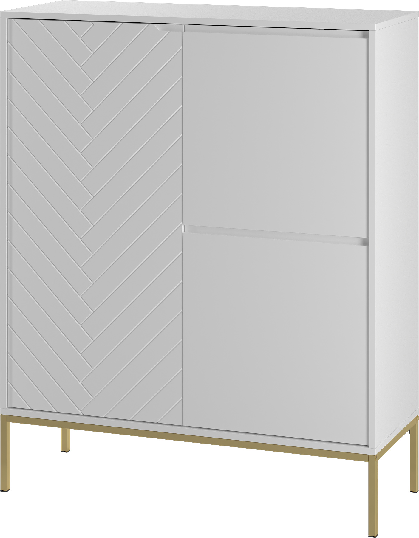 Buffet Daria mit 3 Türen, Weiß, 102cm