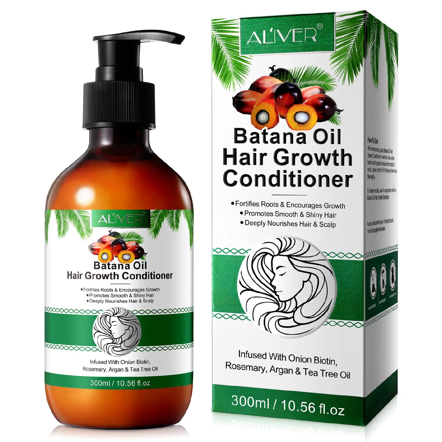 Aliver Batana-Conditioner zur Förderung des Haarwachstums – 300 ml