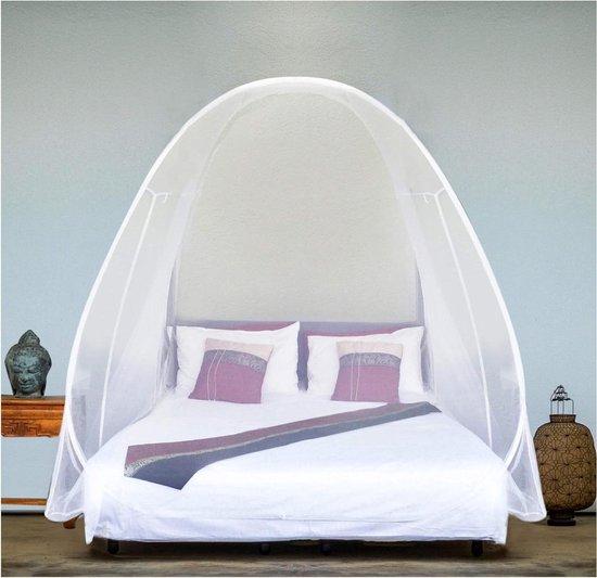 Famanu Pop-up Mückennetz mit feinen Löchern für Doppelbett - Luxus Campingnetz mit 2 Eingängen SHSHOP