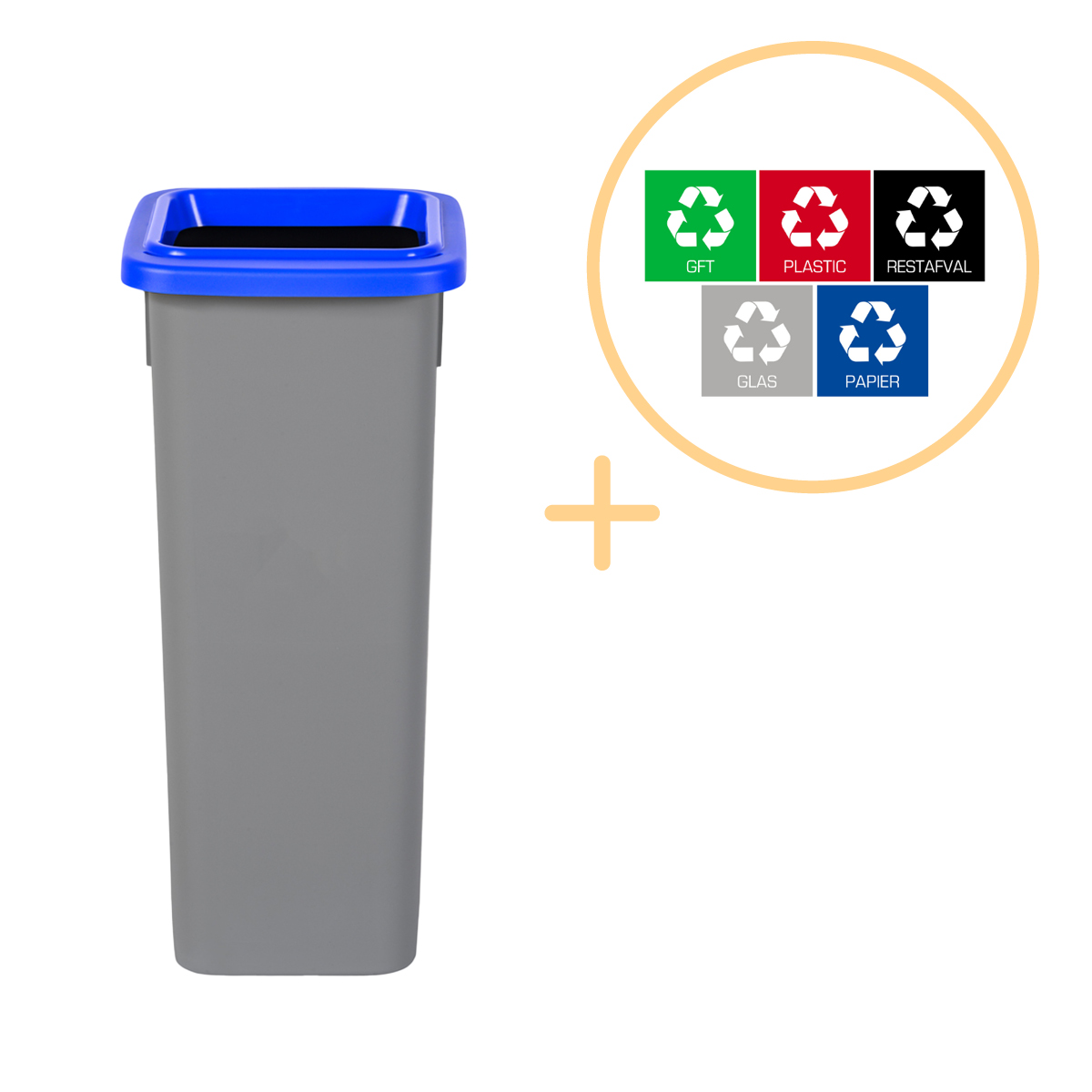 Plafor - Fit Bin 20l - Recycling - Blau PLA128