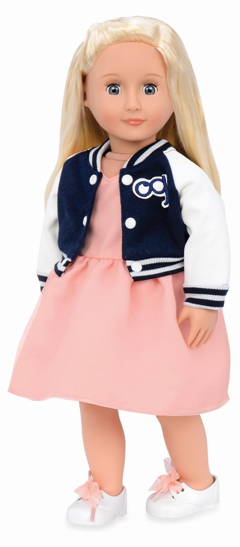 our generation Terry-Puppe in Bomberjacke, 46 cm, UNSERE GENERATION
