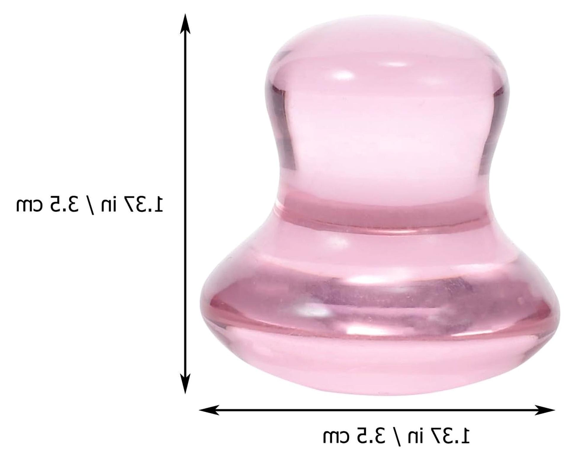 Markenlos Rosa Gua Sha Stein aus Jade für Gesichts- und Körpermassage