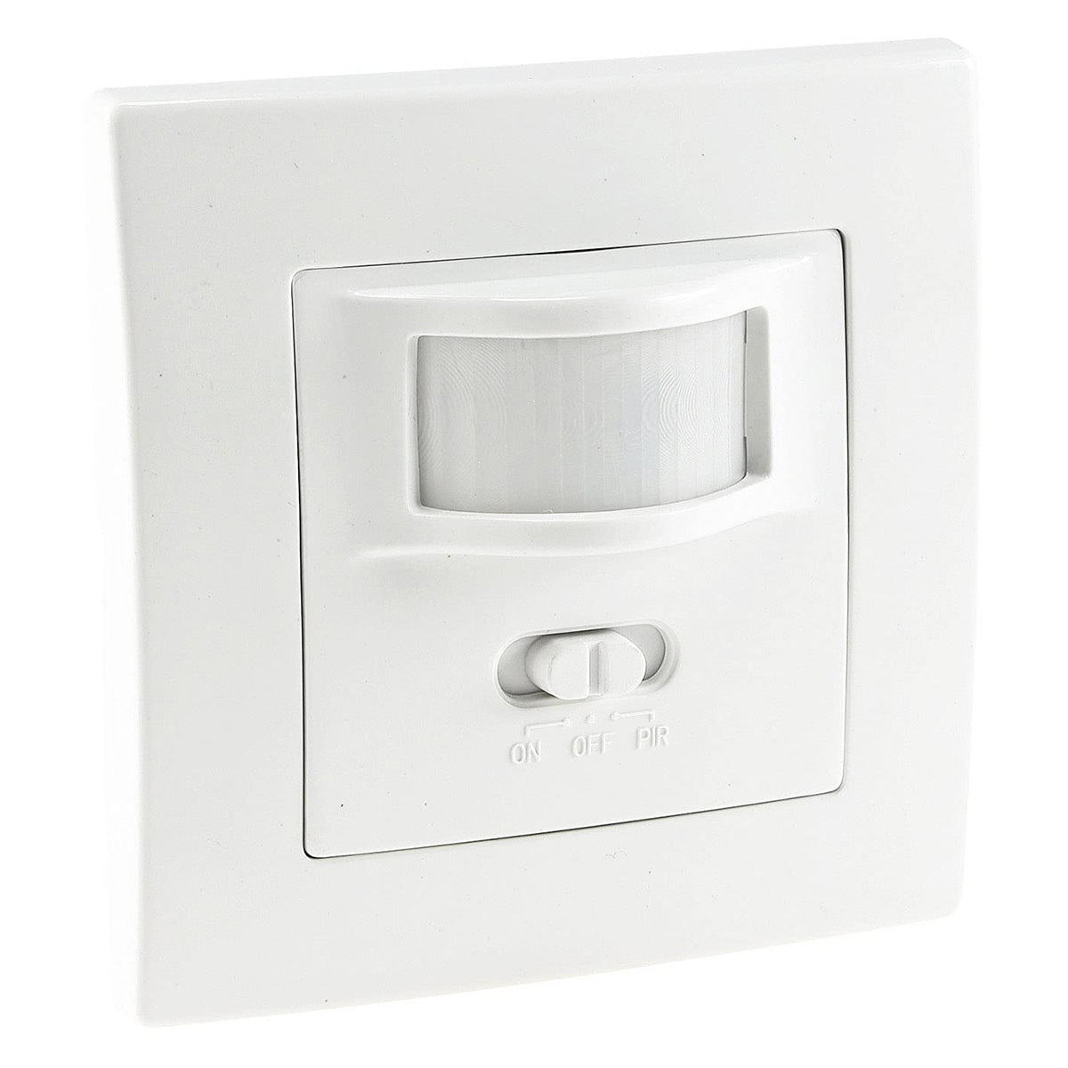 Dopwii Bewegungsmelder, Unterputz Bewegungsmelder, Unterputz IR Bewegungsmelder, 160°, 500W, LED geeignet, Erfassungsbereich 7-10 Meter KAUF-WOHN-HA338-20