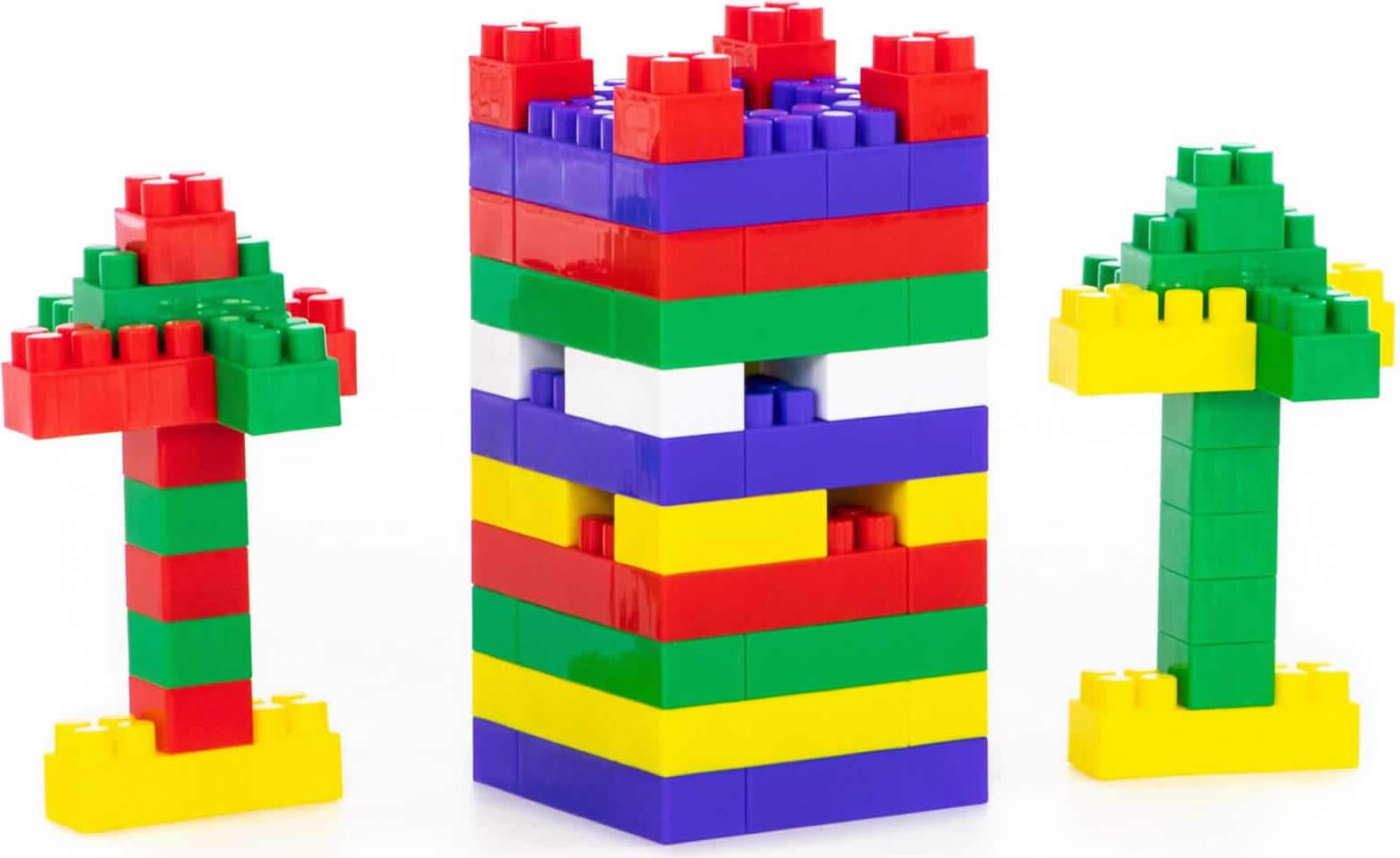 Polesie Bausteine 96 Stk. Grundbausteine Steckbausteine 12M+