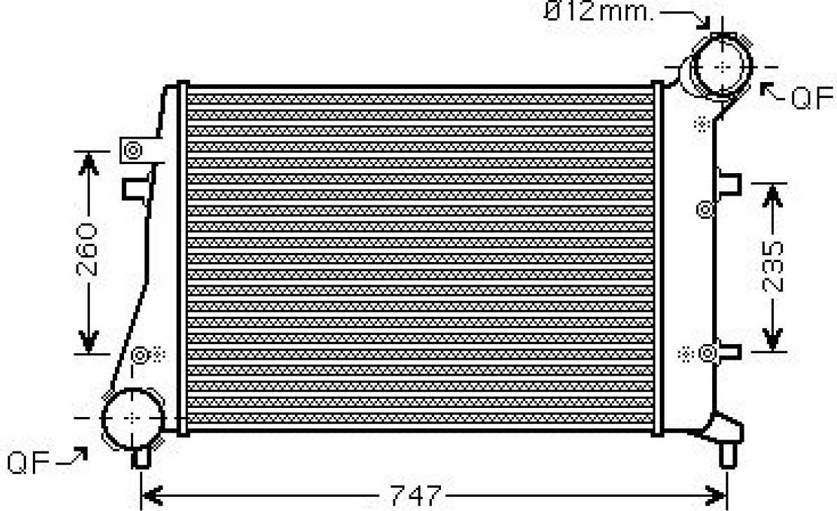 DIEDERICHS DCA1019 Ladeluftkühler LLK für VW Golf V Schrägheck (1K1) TOURAN (1T1, 1T2) Passat Variant (3C5) GOLF PLUS (5M1, 521) Golf V Variant (1K5)