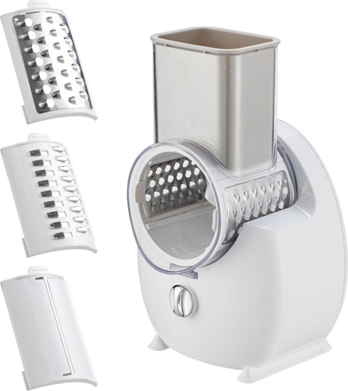 Bremen Elektrische Käsereibe, abnehmbarer elektrischer Salatzubereiter, Gemüseschneider, Gemüsehobel, BPA-freier Kartoffelschrubber 3887470