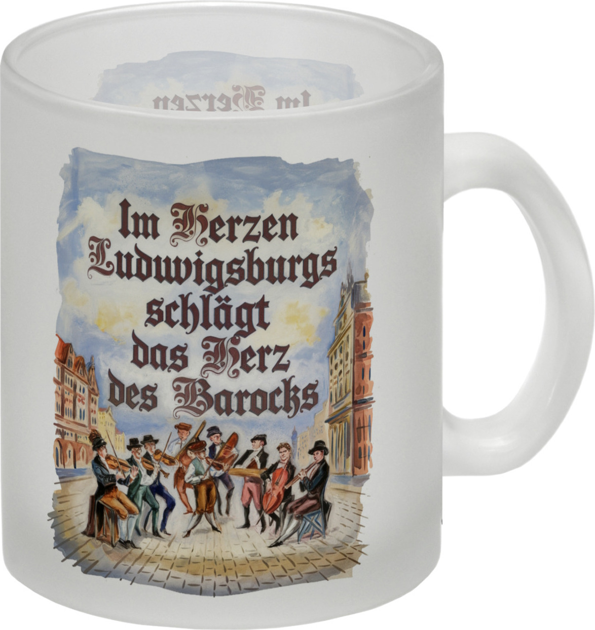 speecheese Herz des Barocks Ludwigsburg Glas Tasse