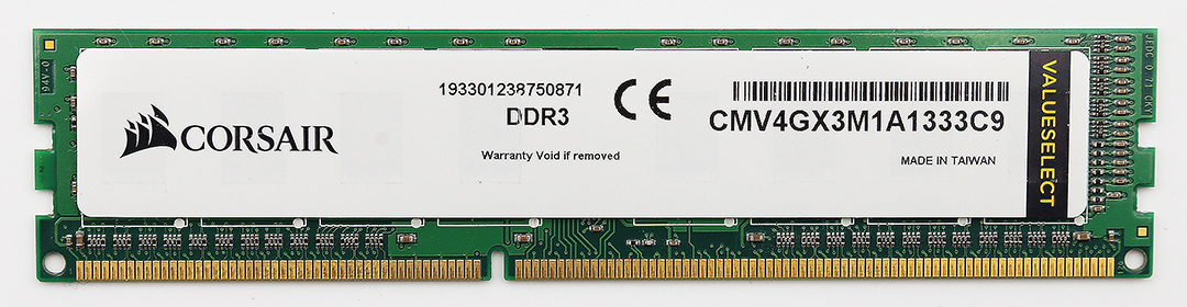 Corsair CMV4GX3M1A1333C9 Value Select 4GB (1x4GB) DDR3 1333 Mhz CL9