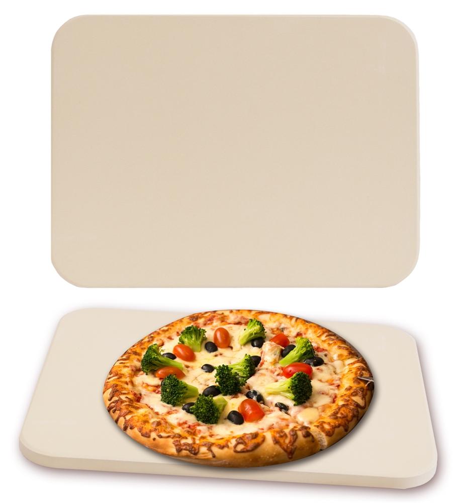 Kameň na pizzu Kameň na pečenie chleba Kamenná pec Cordierite 30x38 cm Béžová Plynový gril Kameň na pizzu